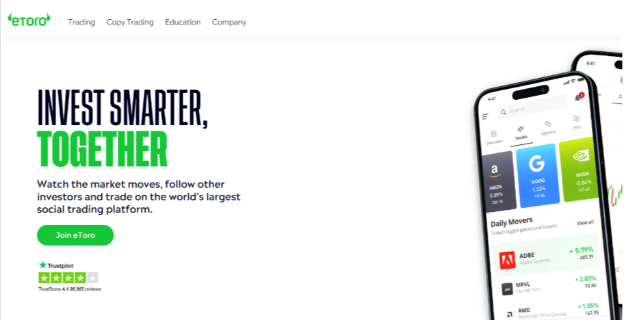 eToro - Best for Social Trading eToro - Best for Social Trading